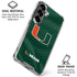 University of Miami Green Jersey Galaxy S26 Clear Case