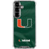 University of Miami Green Jersey Galaxy S26 Plus Clear Case