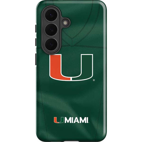 University of Miami Green Jersey Galaxy S26 Plus Impact Case