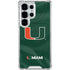 University of Miami Green Jersey Galaxy S26 Ultra Clear Case