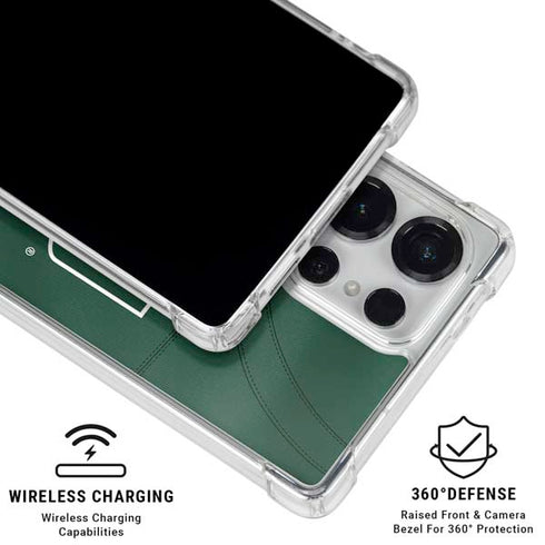 University of Miami Green Jersey Galaxy S26 Ultra Clear Case