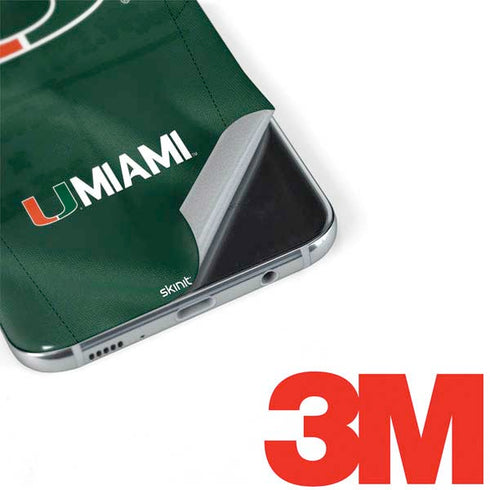 University of Miami Green Jersey Galaxy S8 Plus Skin