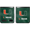 University of Miami Green Jersey Galaxy Z Flip Skin