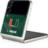 University of Miami Green Jersey Galaxy Z Flip3 5G Skin