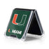 University of Miami Green Jersey Galaxy Z Flip5 5G Clear Case