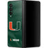University of Miami Green Jersey Galaxy Z Fold3 5G Skin