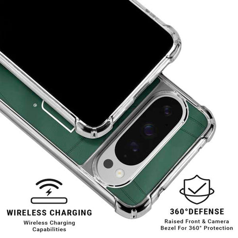 University of Miami Green Jersey Google Pixel 10 Pro XL Clear Case