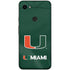 University of Miami Green Jersey Google Pixel 3a Skin