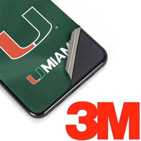 University of Miami Green Jersey Google Pixel 3a Skin