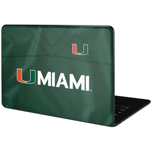 University of Miami Green Jersey Google Pixelbook Go Skin