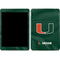 University of Miami Green Jersey iPad Skins
