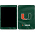 University of Miami Green Jersey iPad Skins