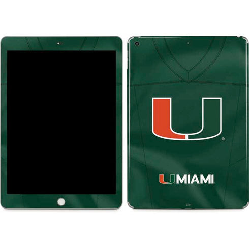 University of Miami Green Jersey Apple iPad Skin