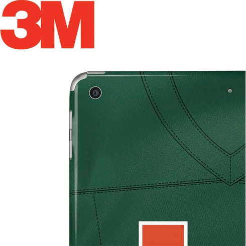 University of Miami Green Jersey Apple iPad Skin