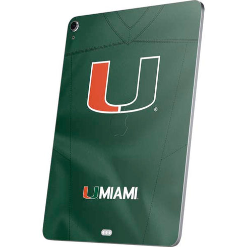 University of Miami Green Jersey Apple iPad Air Skin