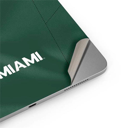 University of Miami Green Jersey Apple iPad Air Skin
