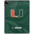 University of Miami Green Jersey iPad Pro 11in (2024) Clear Case