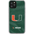 University of Miami Green Jersey iPhone 11 Pro Clear Case
