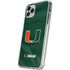 University of Miami Green Jersey iPhone 11 Pro Clear Case
