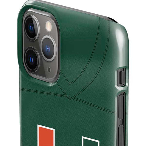 University of Miami Green Jersey iPhone 11 Pro Lite Case