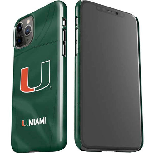 University of Miami Green Jersey iPhone 11 Pro Lite Case