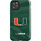 University of Miami Green Jersey iPhone 11 Pro Max Impact Case