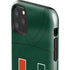 University of Miami Green Jersey iPhone 11 Pro Max Impact Case