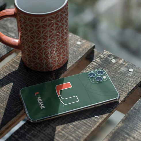 University of Miami Green Jersey iPhone 11 Pro Max Skin