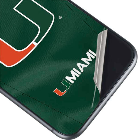 University of Miami Green Jersey iPhone 11 Skin