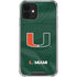 University of Miami Green Jersey iPhone 12 Clear Case