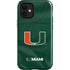 University of Miami Green Jersey iPhone 12 Mini Impact Case