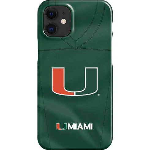 University of Miami Green Jersey iPhone 12 Mini Lite Case