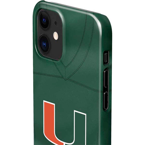 University of Miami Green Jersey iPhone 12 Mini Lite Case