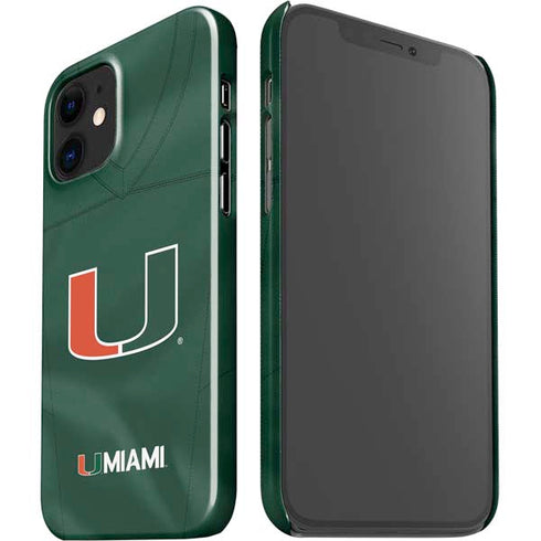 University of Miami Green Jersey iPhone 12 Mini Lite Case