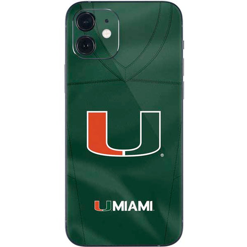 University of Miami Green Jersey iPhone 12 Mini Skin