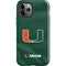 University of Miami Green Jersey iPhone 12 Pro Impact Case