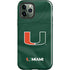 University of Miami Green Jersey iPhone 12 Pro Impact Case