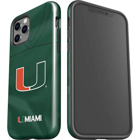 University of Miami Green Jersey iPhone 12 Pro Impact Case