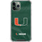 University of Miami Green Jersey iPhone 12 Pro Max Clear Case