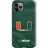 University of Miami Green Jersey iPhone 12 Pro Max Impact Case