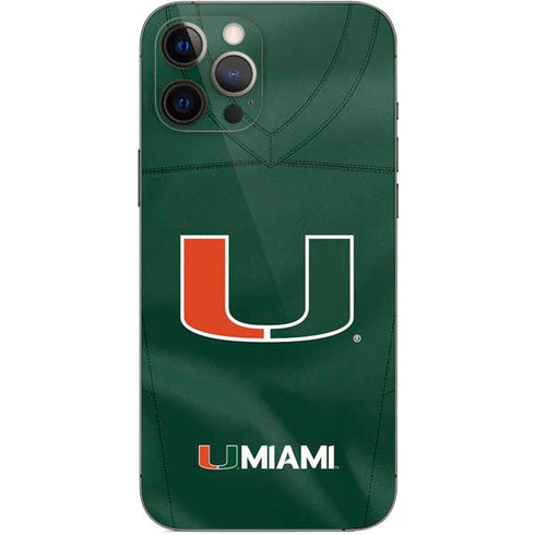 University of Miami Green Jersey iPhone 12 Pro Max Skin