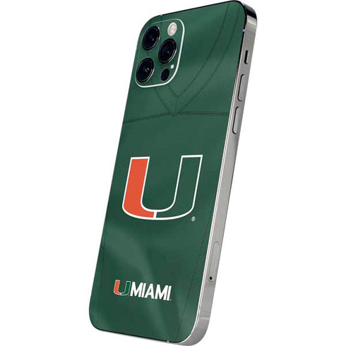 University of Miami Green Jersey iPhone 12 Pro Max Skin