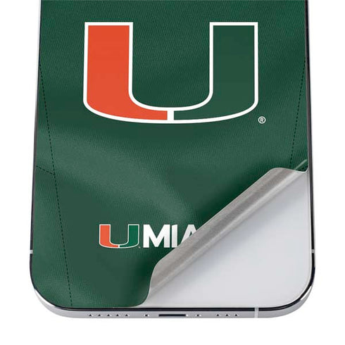 University of Miami Green Jersey iPhone 12 Pro Max Skin