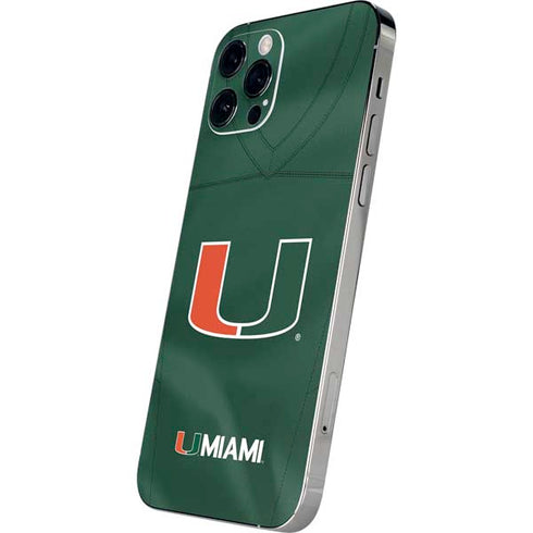 University of Miami Green Jersey iPhone 12 Pro Skin