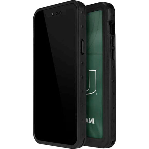 University of Miami Green Jersey iPhone 12 Waterproof Case