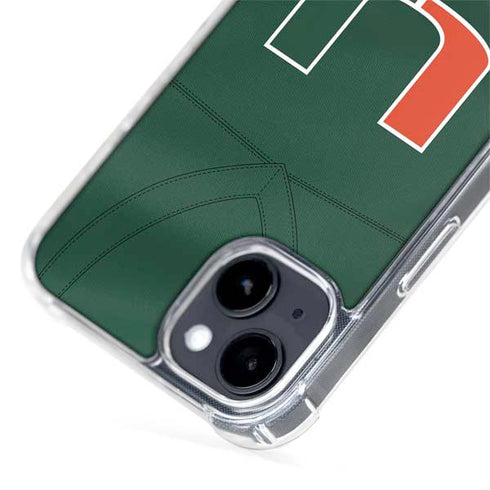 University of Miami Green Jersey iPhone 13 MagSafe Case