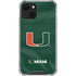 University of Miami Green Jersey iPhone 13 Mini Clear Case