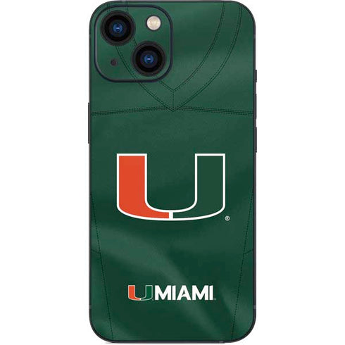 University of Miami Green Jersey iPhone 13 Mini Skin