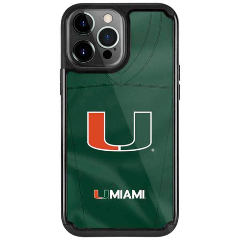 University of Miami Green Jersey iPhone Cases