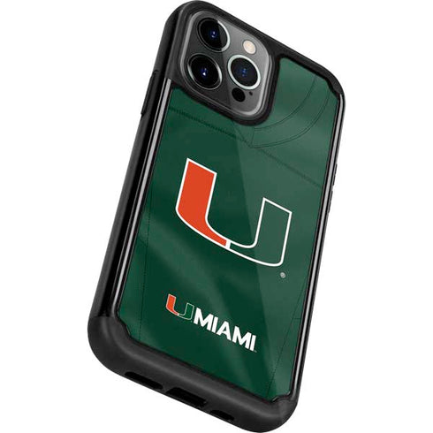 University of Miami Green Jersey iPhone 13 Pro Cargo Case